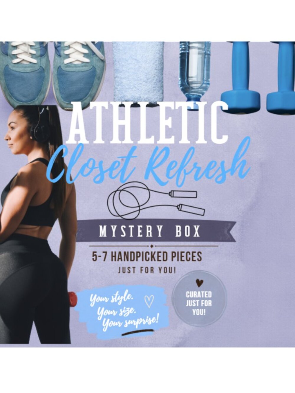 Athletic closet refresh mystery box custom to you! Curated in your size bulk